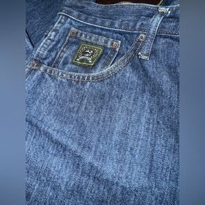 Blue Denim Cinch Jeans